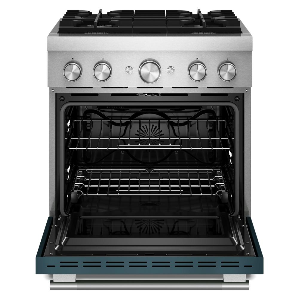 30-Inch 4 Burner Commercial-Style Dual Fuel Range with No Preheat Air Fry Mode