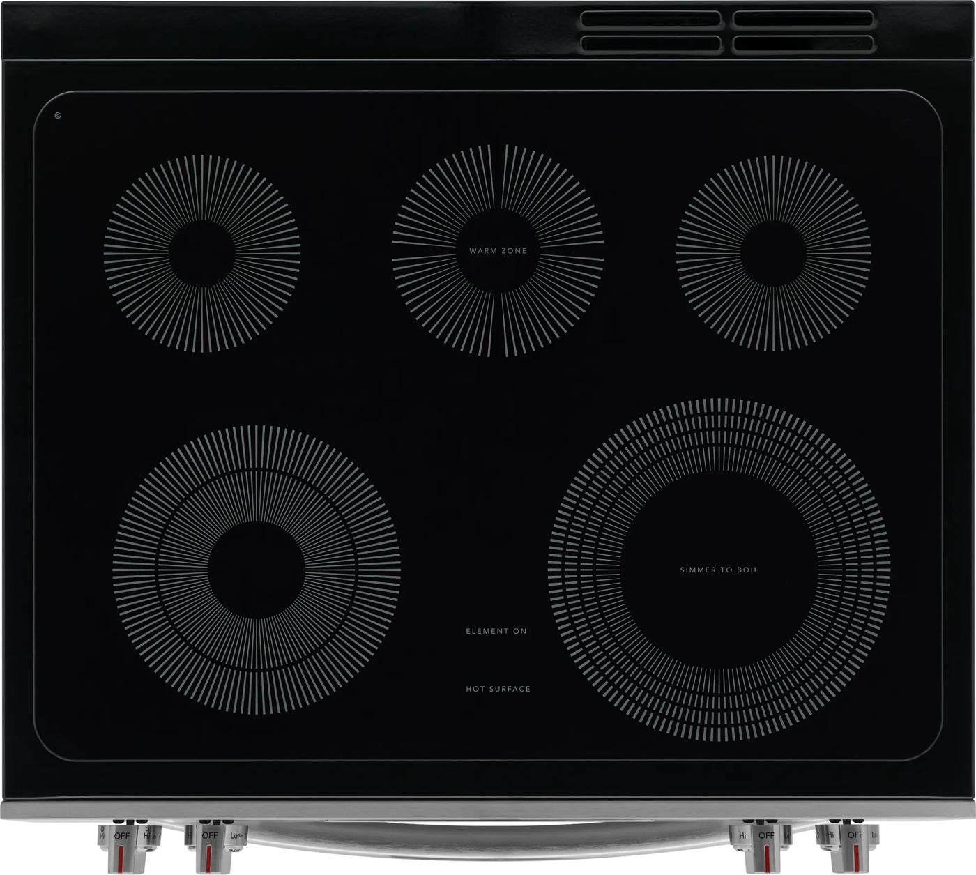 30" Front Control Electric Range with Total Convection