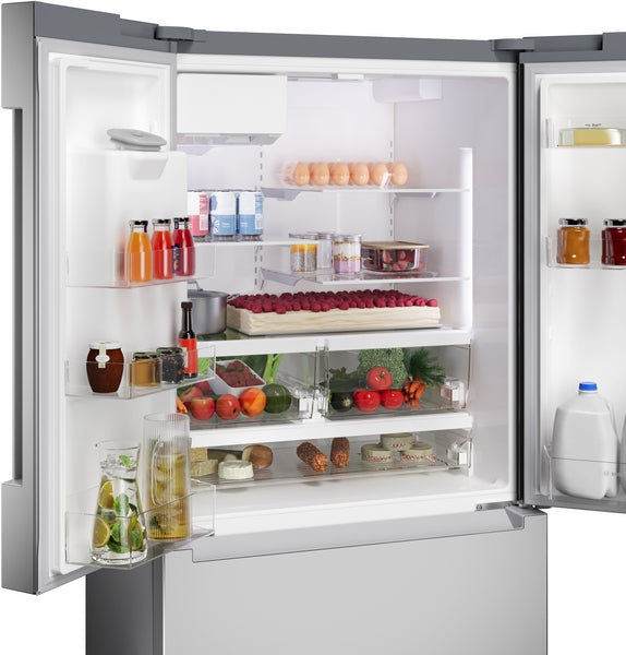 100 Series, French Door Bottom Mount Refrigerator, 36'', Stainless steel (with anti-fingerprint), Total No Frost