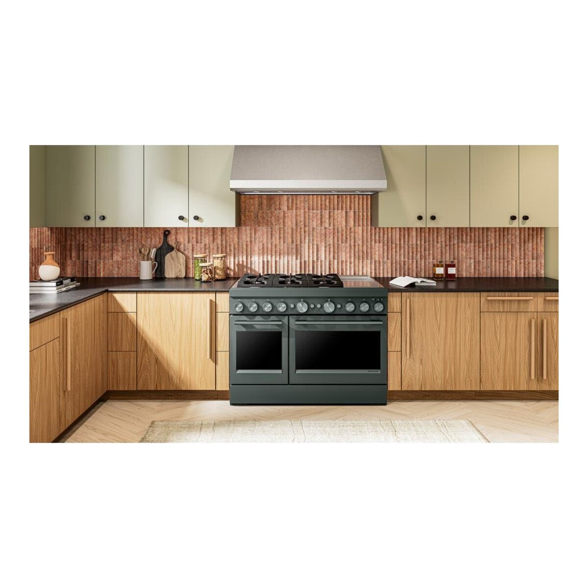 48-Inch 6 Burner Commercial-Style Dual Fuel Range with Griddle