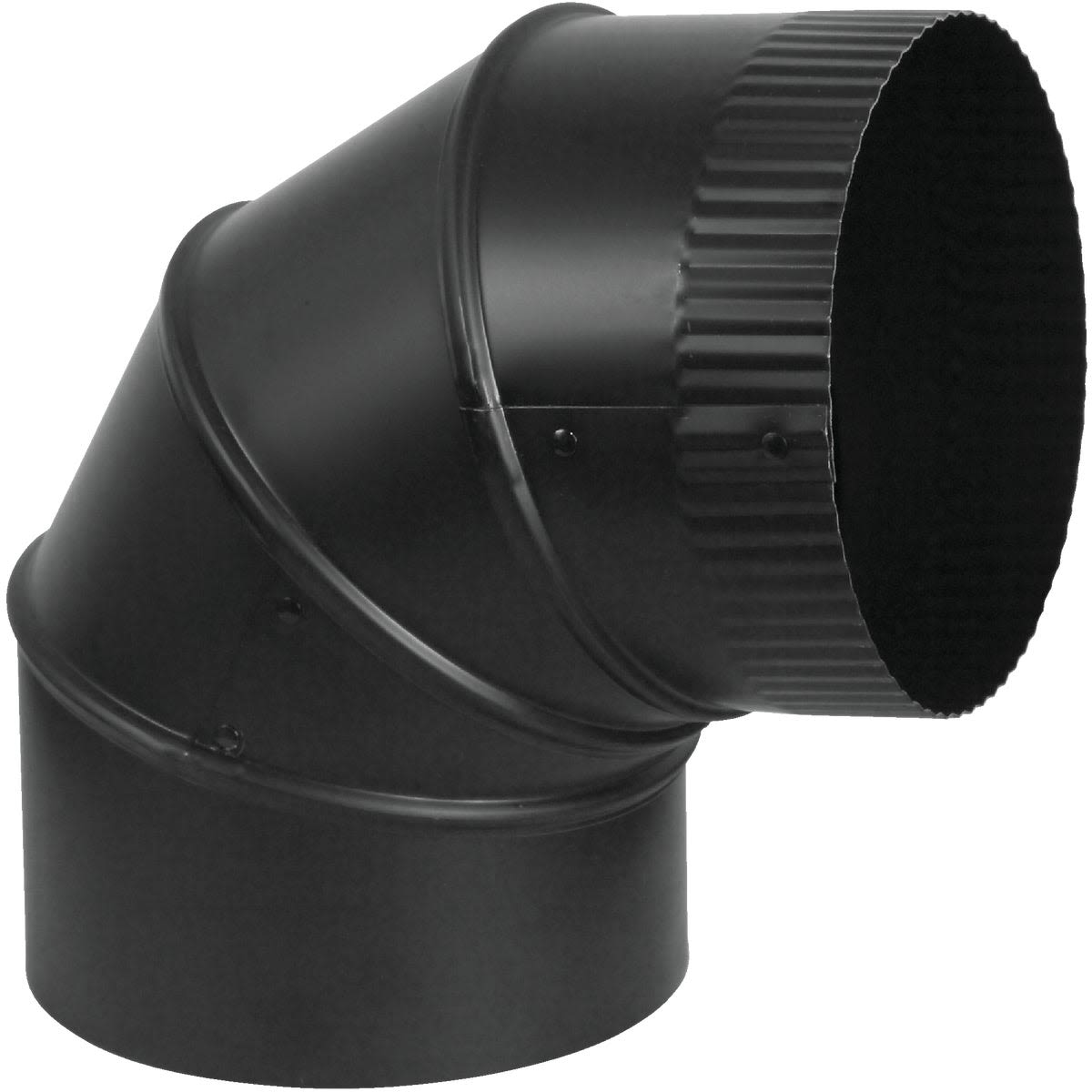 Black adjustable 90-degree elbow pipe fitting for solid fuel appliances and plumbing under $50 collection