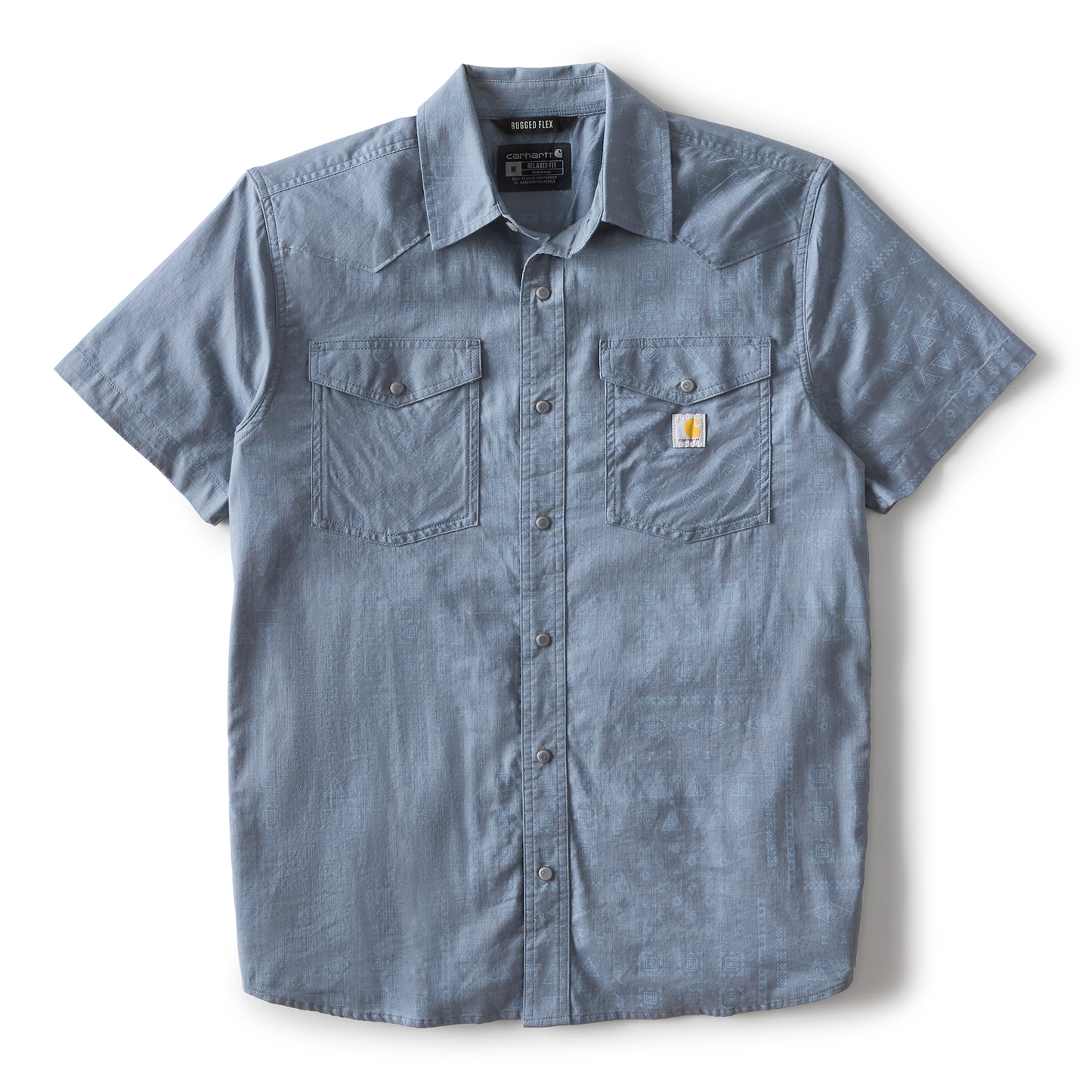 Carhartt Men's Montana Bozeman Relaxed Short-Sleeve Plaid Shirt