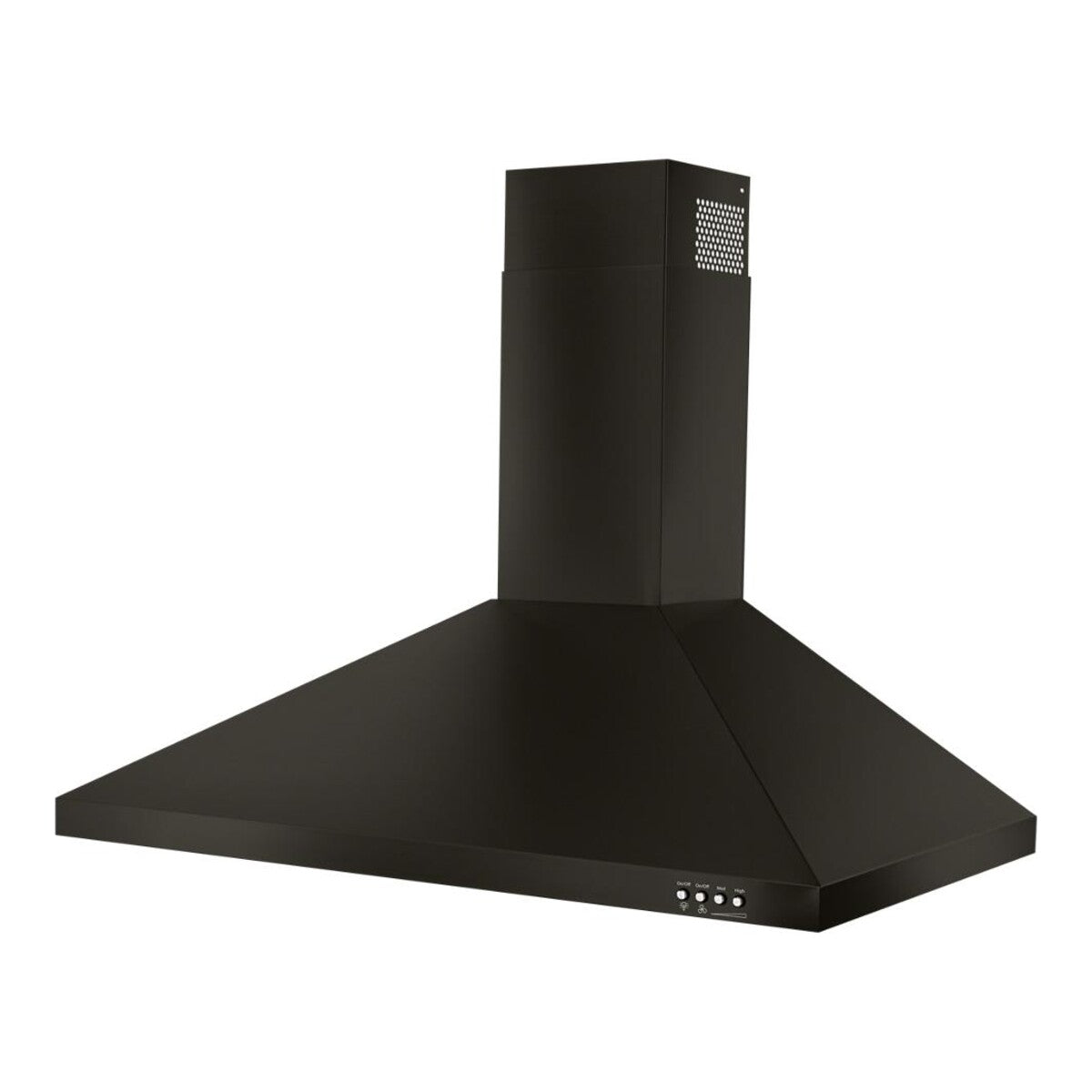 36" Contemporary Black Stainless Wall Mount Range Hood
