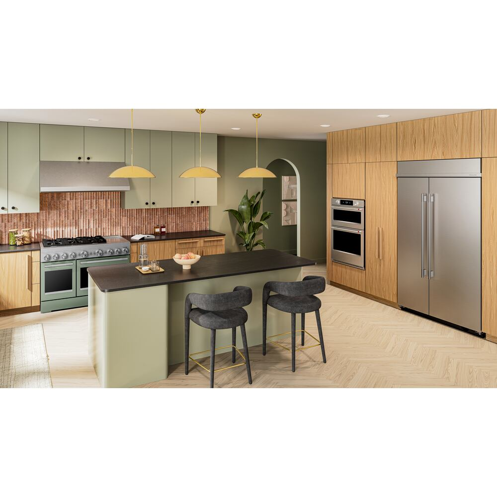 48-Inch 6 Burner Commercial-Style Dual Fuel Range with Griddle