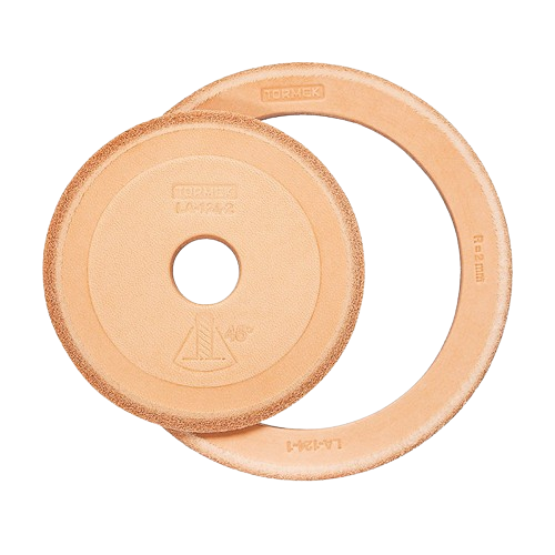 Set of narrow leather honing discs with different radii, part of Woodworking Tool Accessories under $100 collection