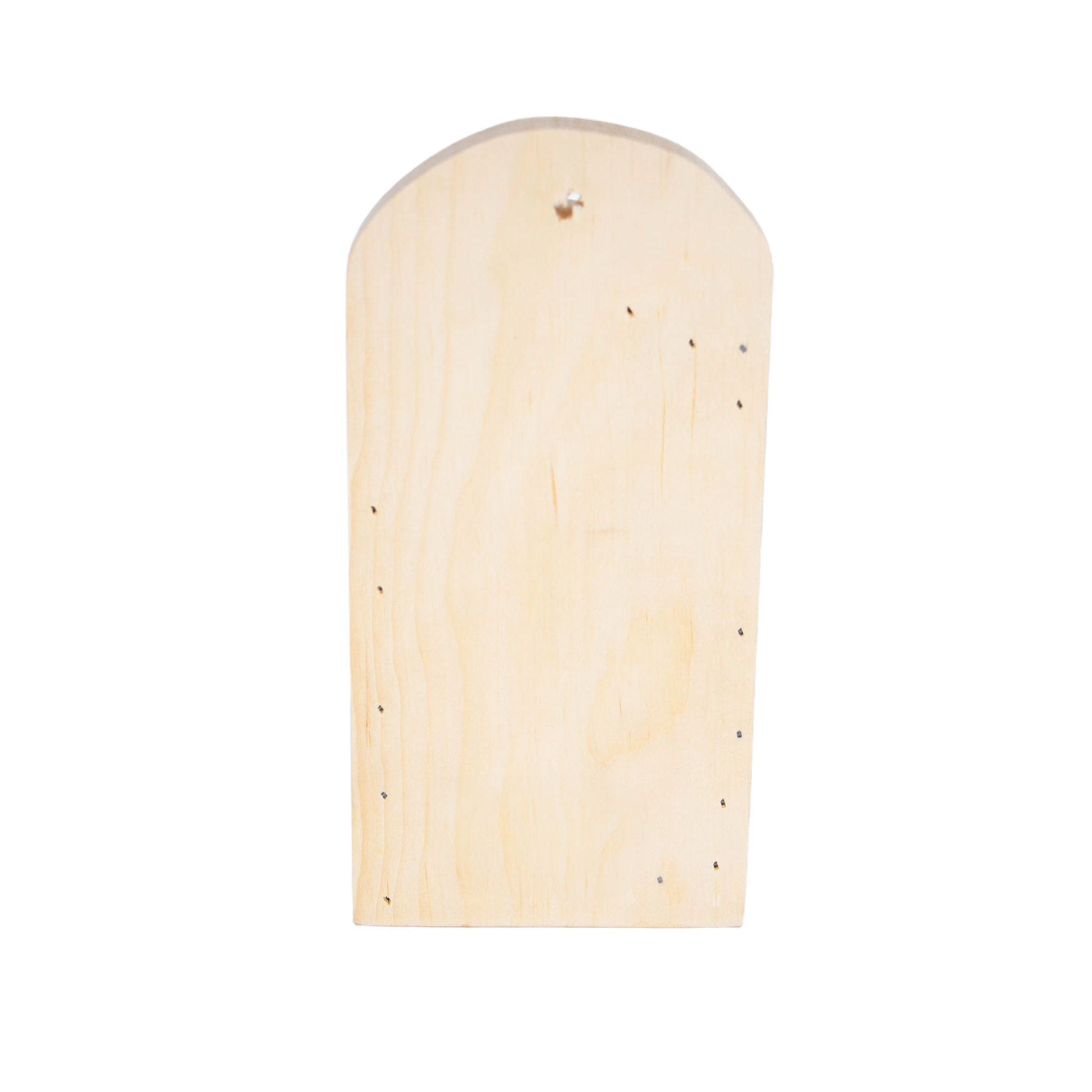 Light natural wood wall-mounted broom holder panel for organized storage in Cleaning Tools and Home Improvement collections under $50