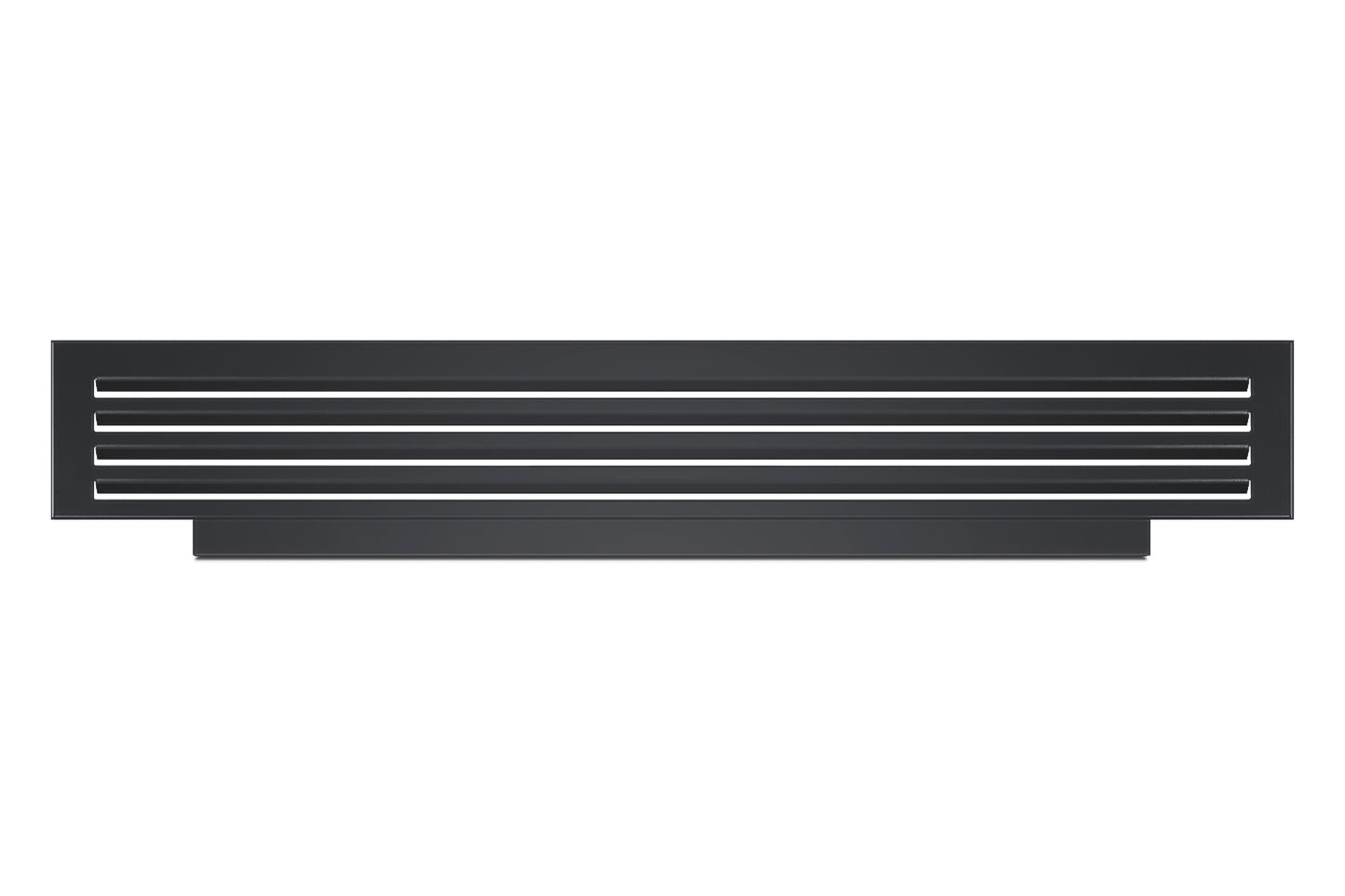 Black vent grill panel with horizontal slats designed for appliances in Kitchen & Kitchenware collections