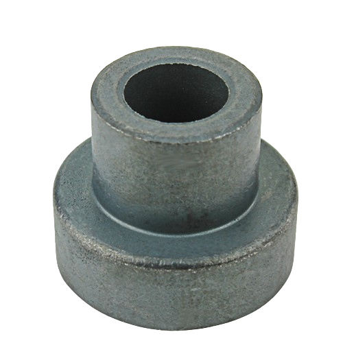 Cylindrical flanged alloy bushing made of metal for tools and home improvement applications