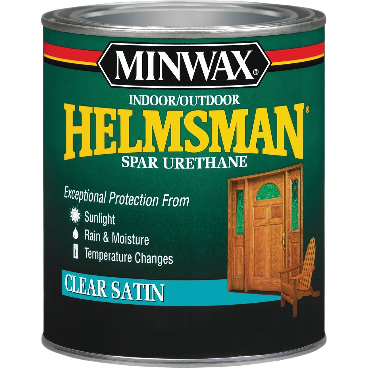 Minwax Helmsman clear satin spar urethane can for exterior wood protection under $50 paint and finishes collection