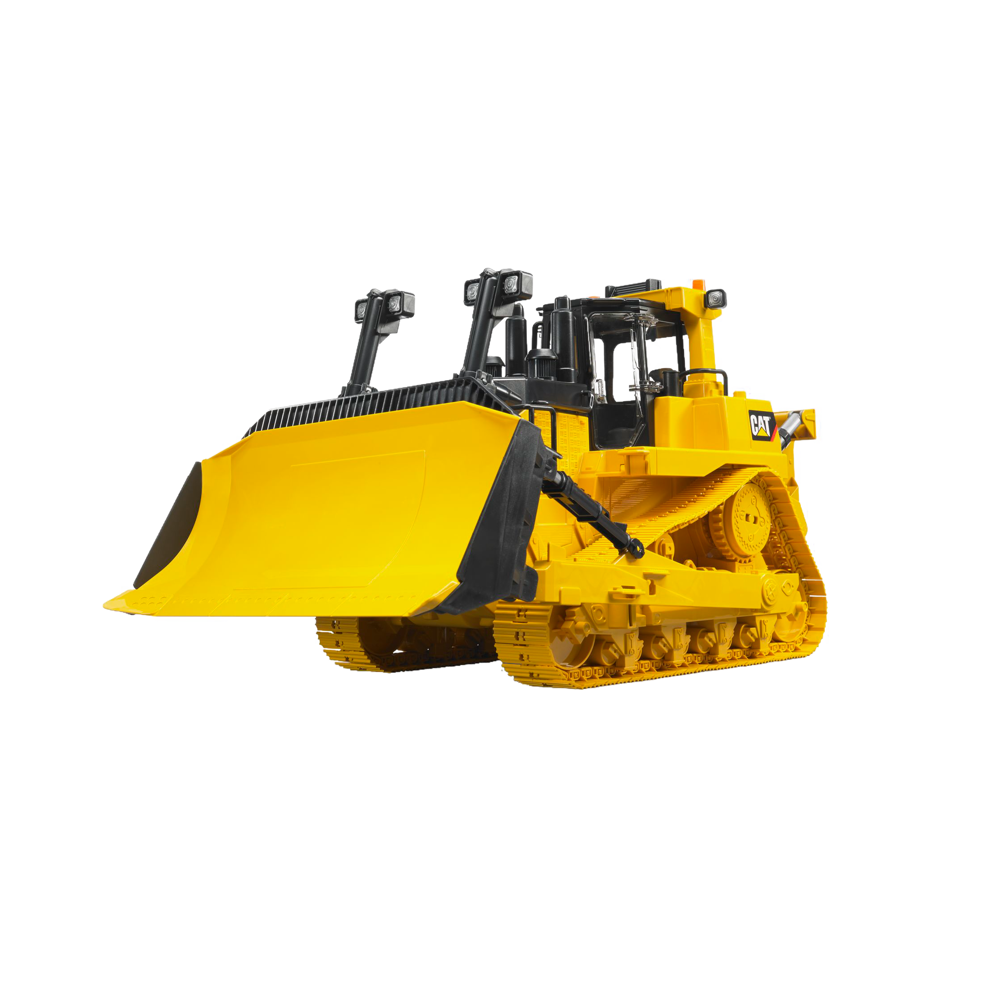 Yellow and black large-scale model of a CAT track-type tractor from Bruder Toys in Vehicles & Remote Controlled Toys collection