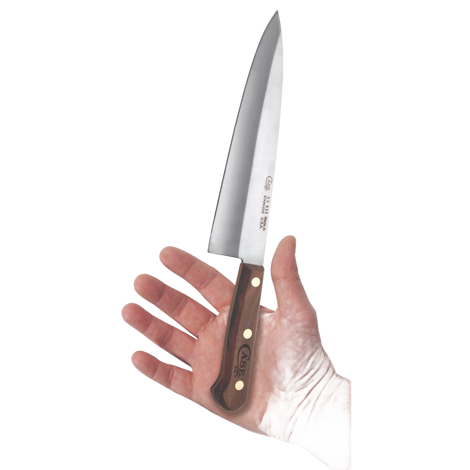 8-inch chef’s knife with wooden handle and stainless steel blade, durable kitchen utensil under $100 for cooking tasks