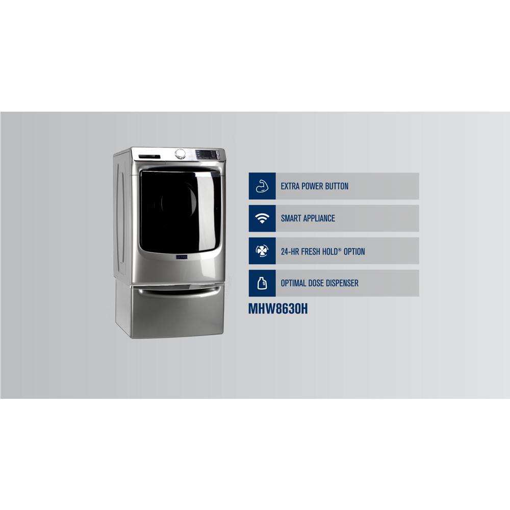 Smart Front Load Washer with Extra Power and 24-Hr Fresh Hold® option - 5.0 cu. ft.