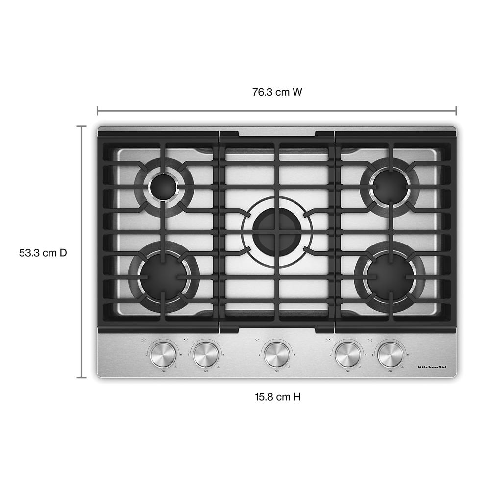 KitchenAid® 30 in. Gas Cooktop with 5 Versatile Burners