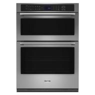 Stainless steel 30-inch wall oven microwave combo with digital control panel from Kitchen & Kitchenware collection
