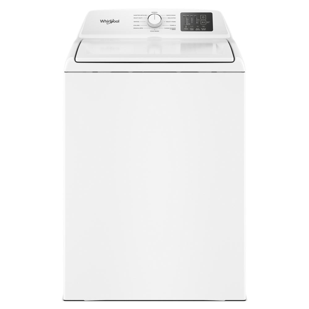 White top load washer with agitator and digital control panel in washers and appliances collection
