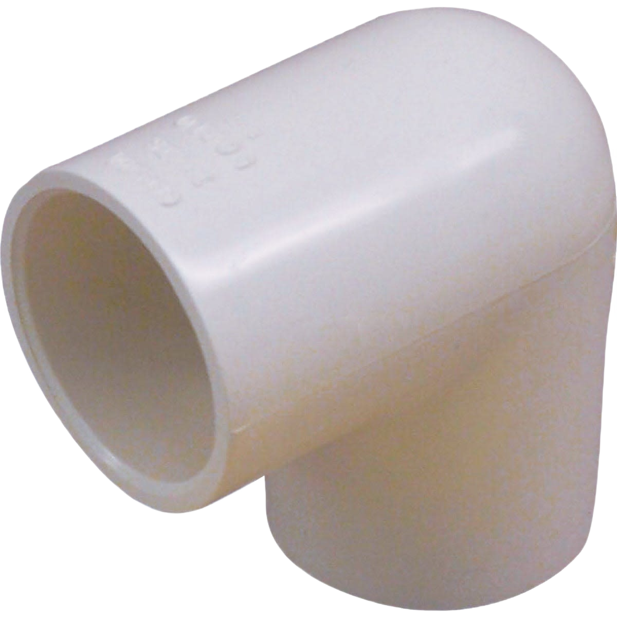 White CPVC 90-degree slip elbow fitting for plumbing, part of Pipes & Fittings and PVC Fittings collections under $50.