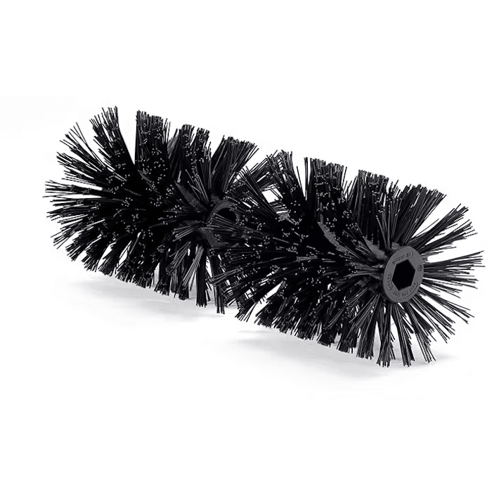 Black nylon bristle brush attachment for outdoor tools, part of lawn and garden and STIHL hand tools collections