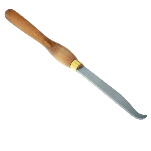 Wood handle woodworking hook scraper with brass ferrule for precise undercutting in home improvement tools collections under $100
