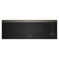 Black low profile smart over-the-range microwave control panel with digital touch buttons from kitchen appliances