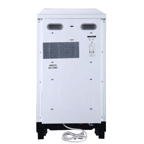 Back view of compact dishwasher with ventilation openings and power cord in kitchen appliances collection