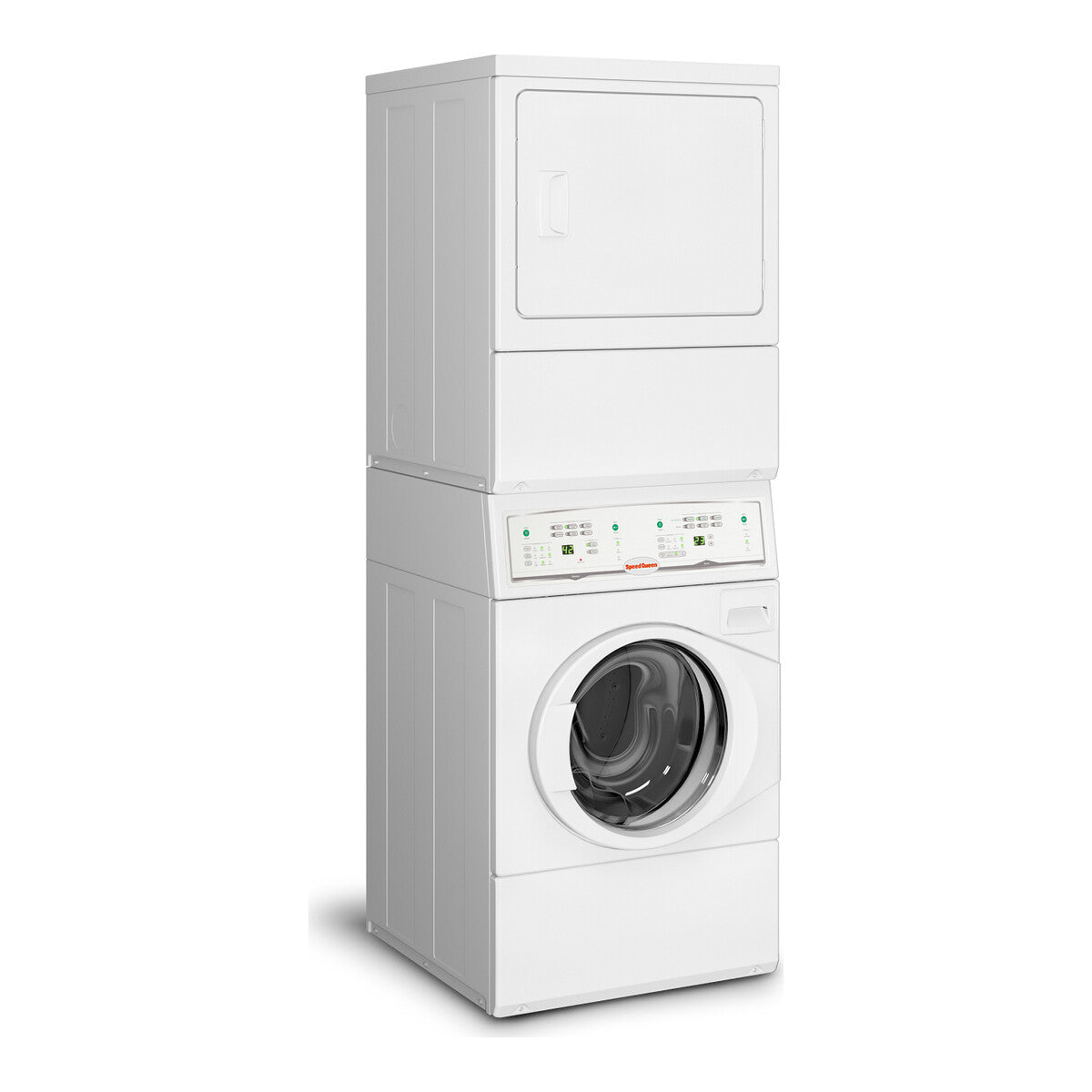 Speed Queen 27 in. Commercial Stacked Washer/Gas Dryer, Non-Vended LTGE5ASP119TW01