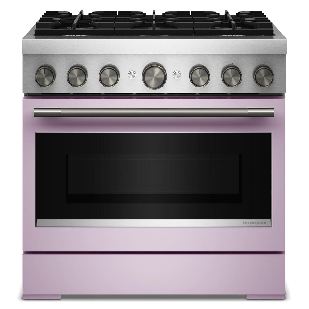 36-Inch 6 Burner Commercial-Style Dual Fuel Range with No Preheat Air Fry Mode