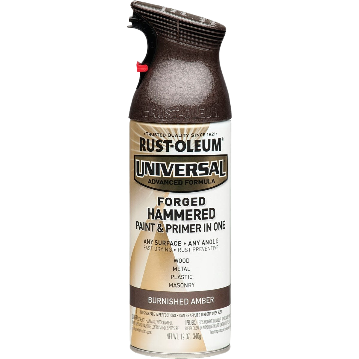 Rust-Oleum spray paint and primer in burnished amber finish for home improvement and paint supplies under $50 collection
