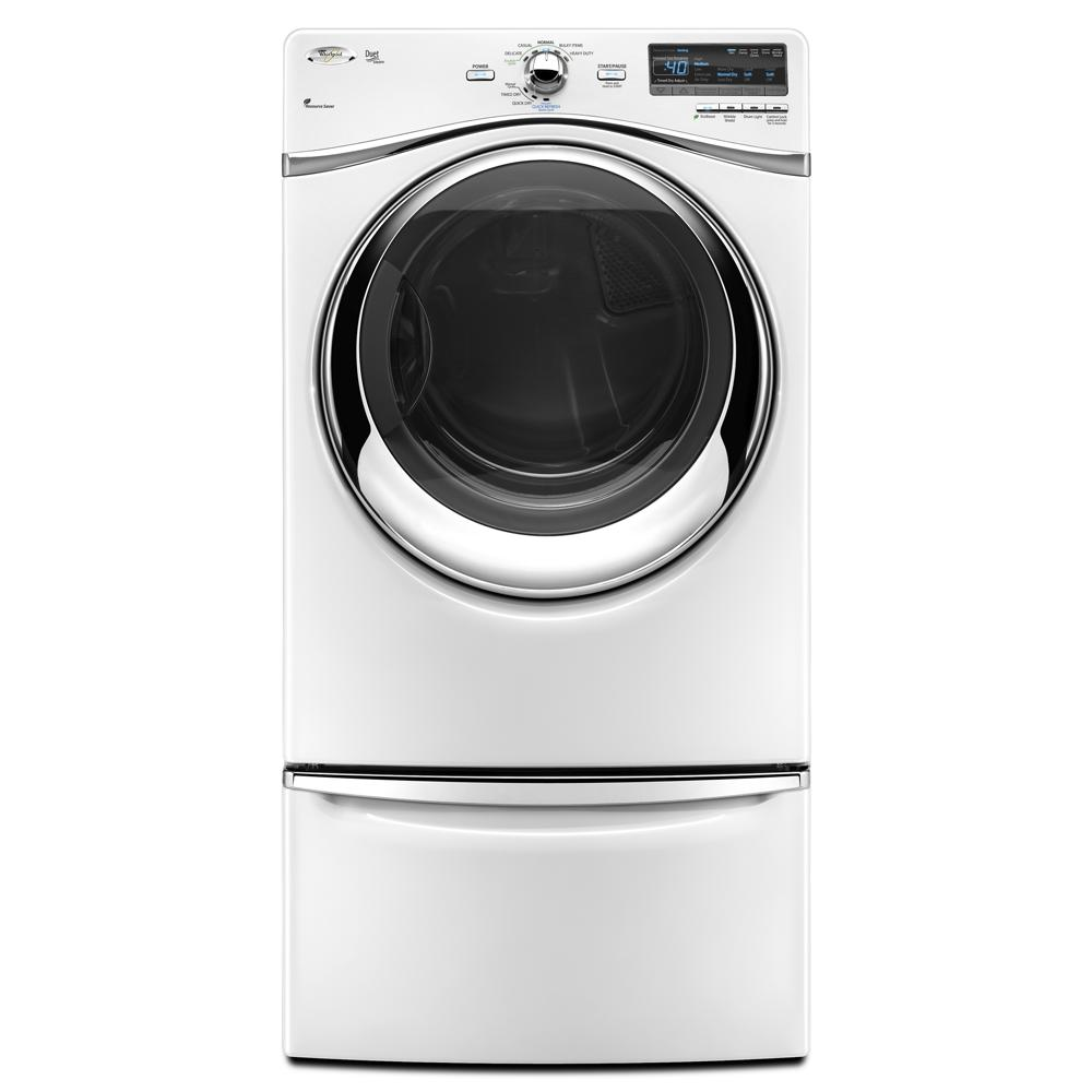 White front load washing machine with chrome trim and digital control panel in Appliance Parts & Accessories category