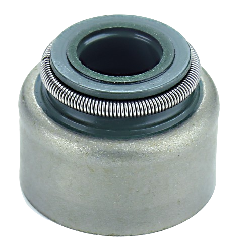 Metal oil seal with spring-loaded rubber inner ring designed for heavy machinery maintenance tasks