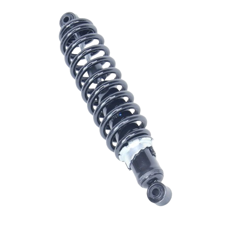 Black coil shock absorber component for machinery or tools in home improvement and equipment maintenance tasks