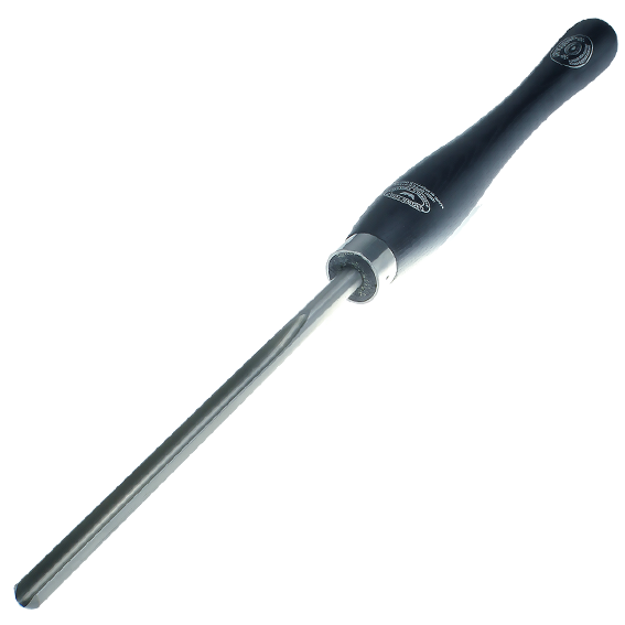 Woodturning bowl gouge with black ergonomic handle and cryogenically treated blade in woodworking tools under $100 collection