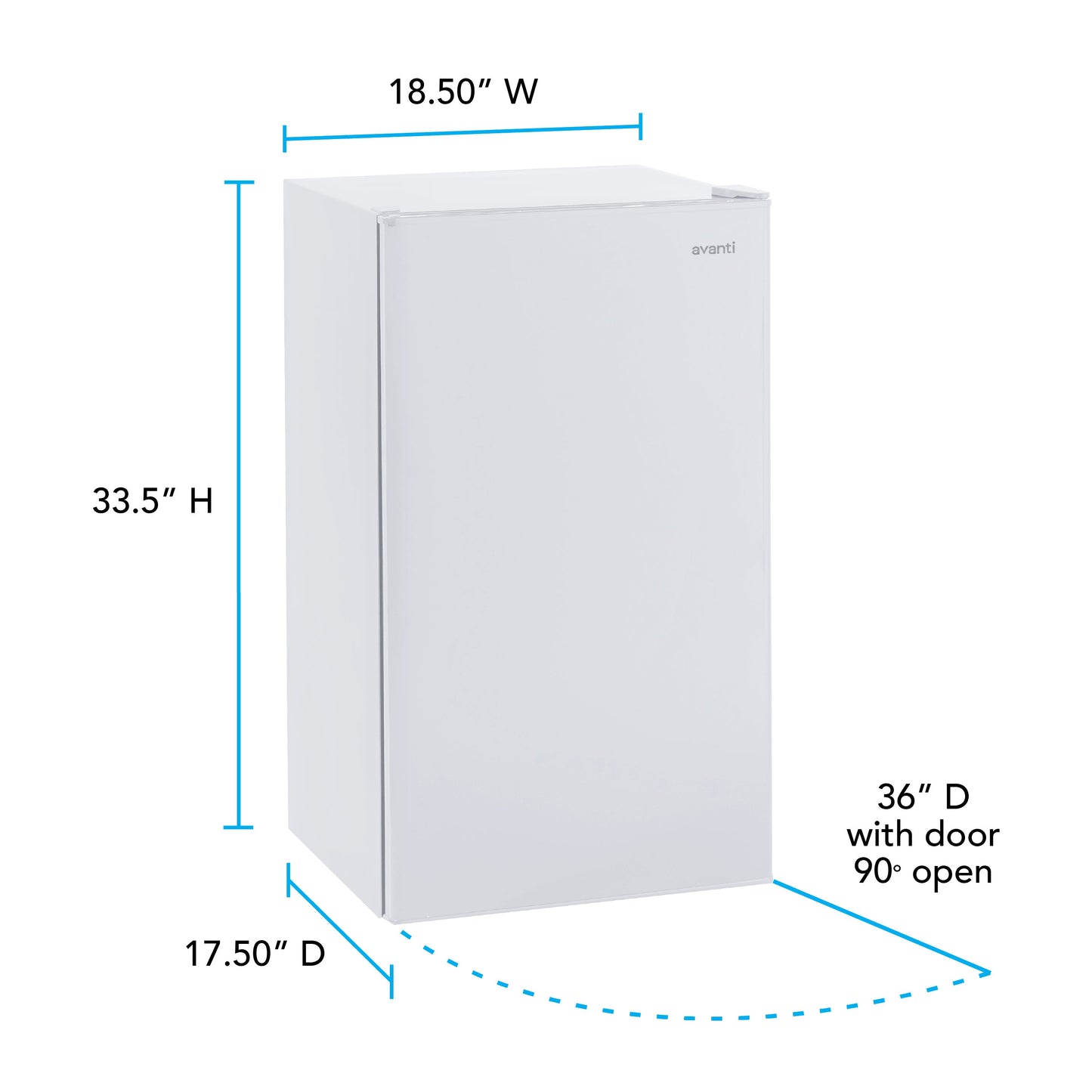 Avanti 3.2 cu. ft. Compact Refrigerator - Black