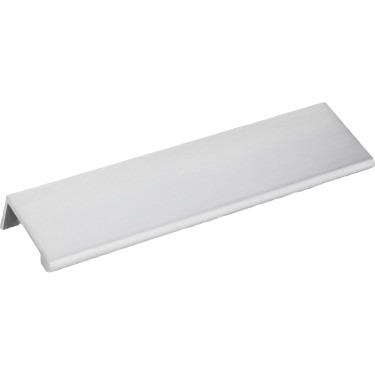 Brushed chrome 127mm tab pull handle designed for smooth grip in home improvement projects