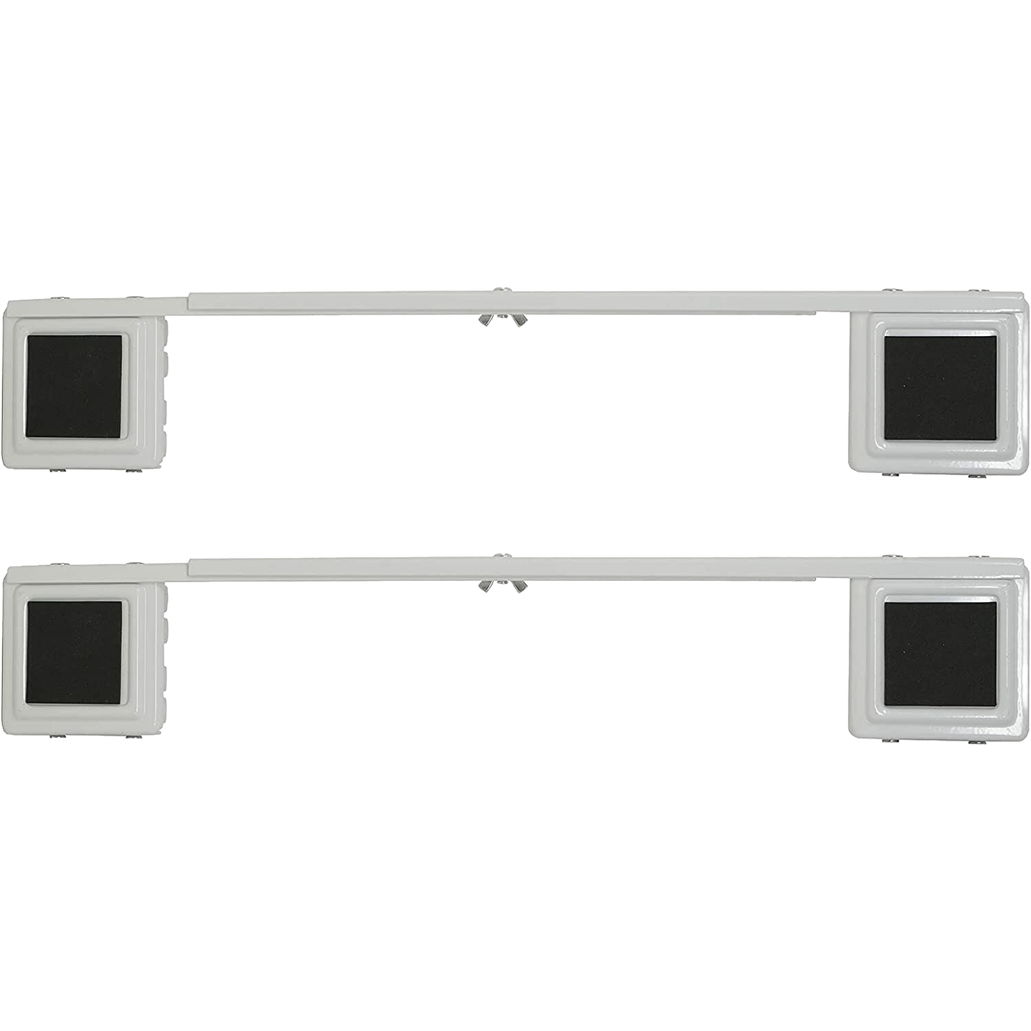 Steel appliance rollers with black rubber pads for heavy-duty moving in Hardware and Furniture Accessories collections