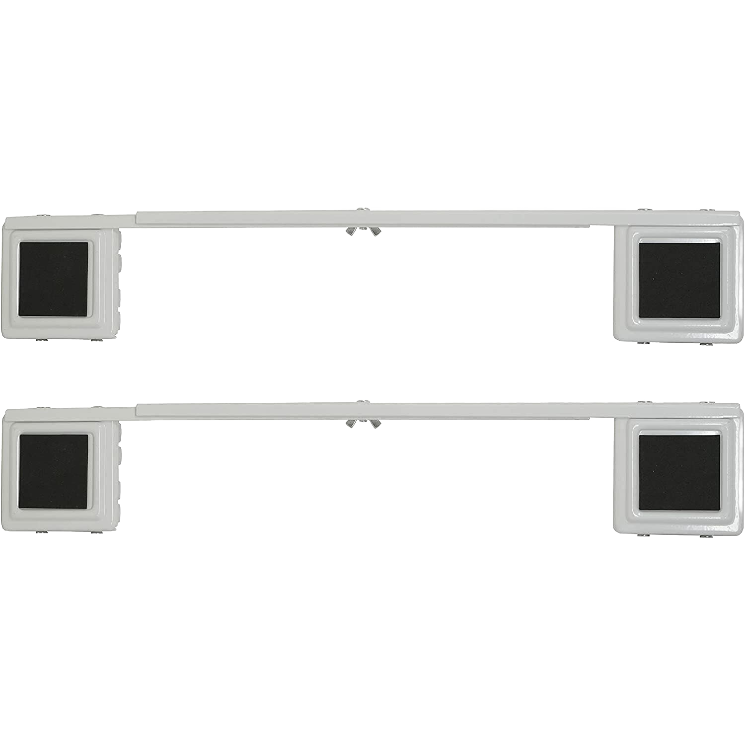 Steel appliance rollers with black rubber pads for heavy-duty moving in Hardware and Furniture Accessories collections