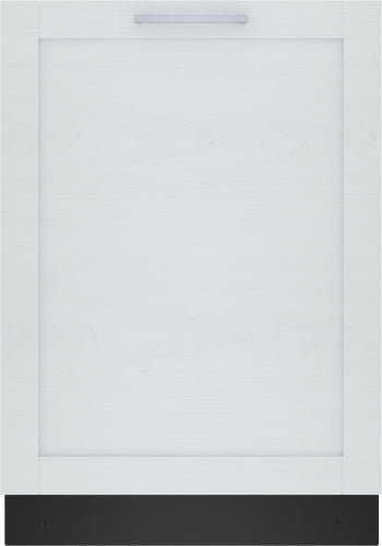 Built-in dishwasher with sleek white panel and black toe kick in Dishwashers and Kitchen & Kitchenware collections