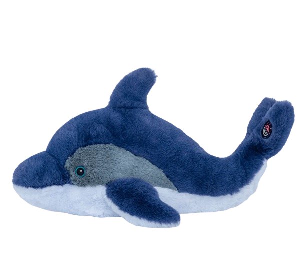Soft blue and gray dolphin plush toy from dolls and stuffed animals in Toys & Games under $50 collection