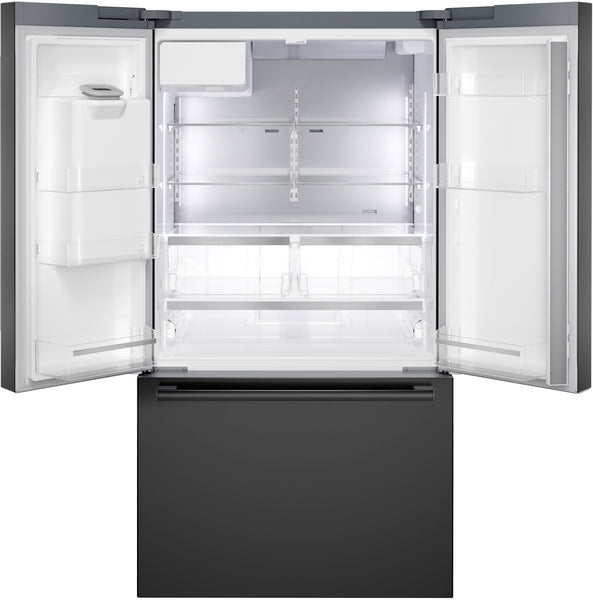 500 Series, French Door Bottom Mount Refrigerator, 36'', Black Stainless Steel