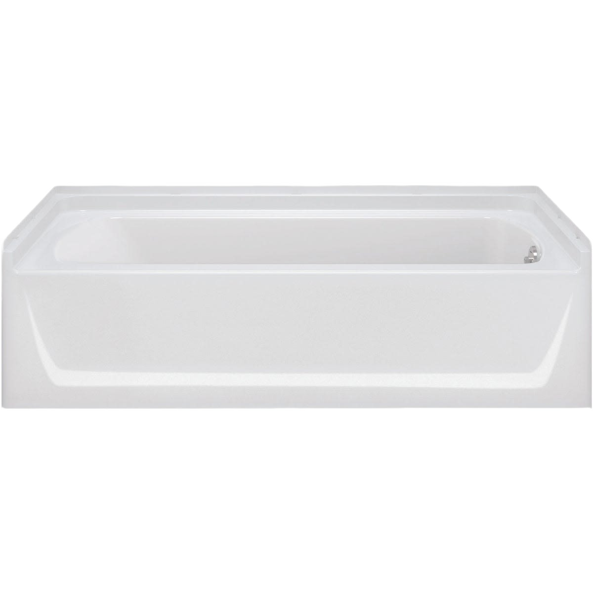 Glossy white Medley Ensemble bathtub with integral apron for bath and shower bathroom collections