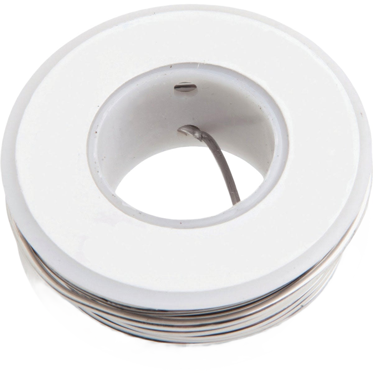 Spool of solid tin and silver lead-free solder wire for home improvement and tools applications