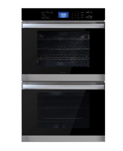 Built-in stainless steel double wall oven with digital display and true convection from Kitchen & Kitchenware collection