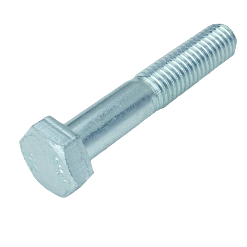 Metallic hex cap screw with partially threaded shank for John Deere equipment maintenance and home improvement projects