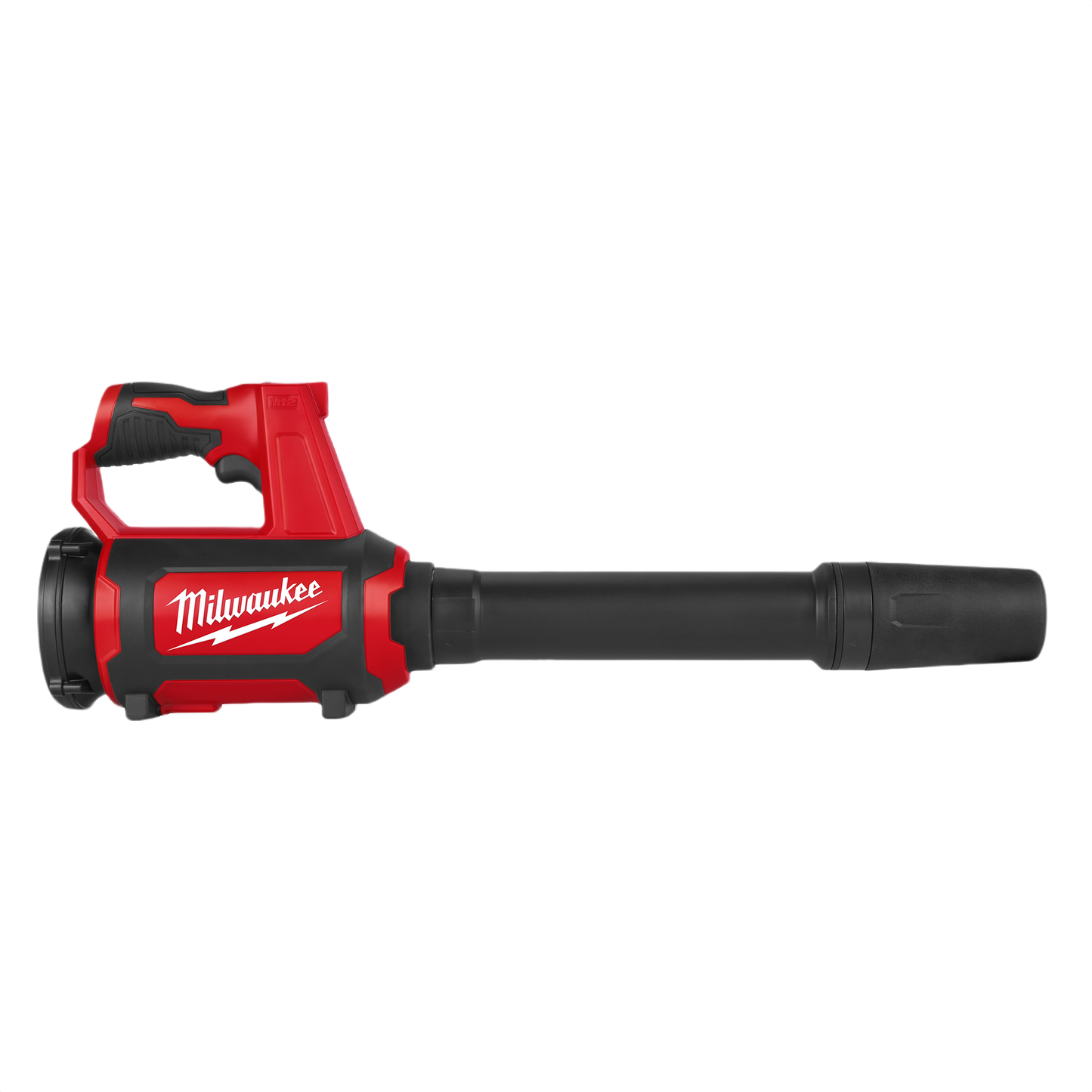 Compact red and black cordless blower with ergonomic handle for portable spot cleaning in tools and home improvement tasks