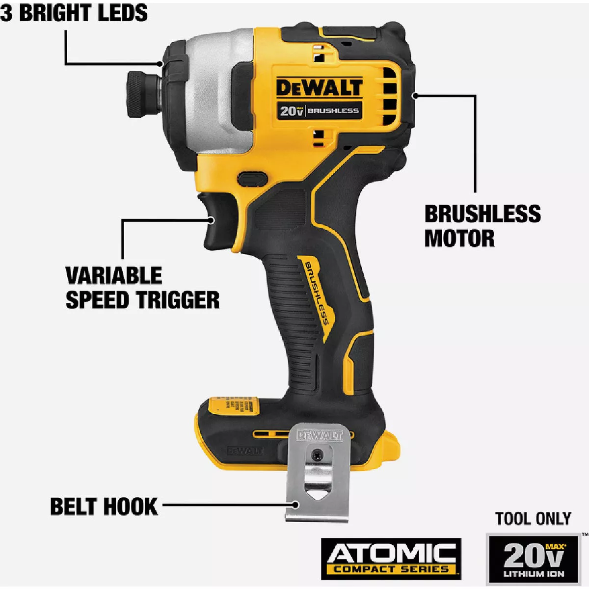 DEWALT 20V MAX Lithium-Ion Compact Drill/Driver / Impact Driver Combo Kit 1.5 Ah