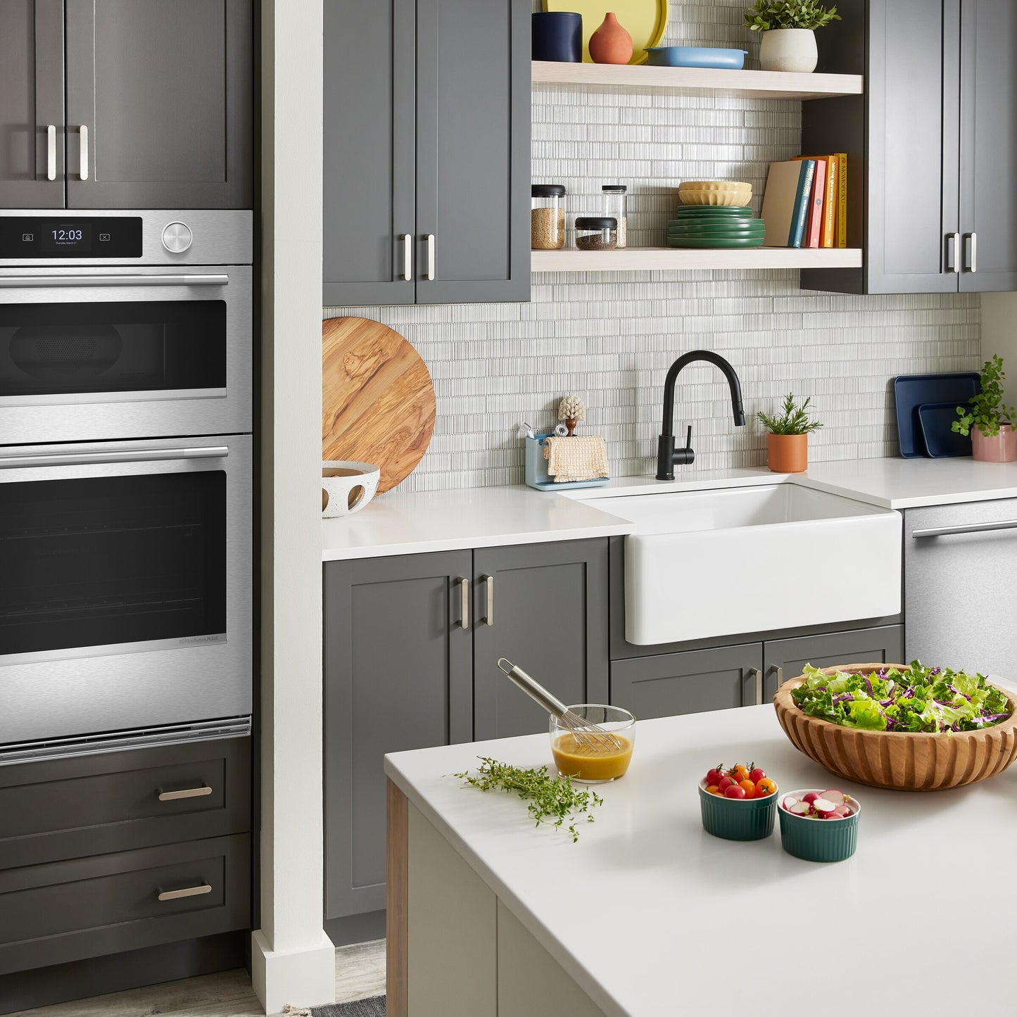 30-inch Smart Electric Combo Wall Oven with Assisted Cooking Modes - PrintShield™ Finish