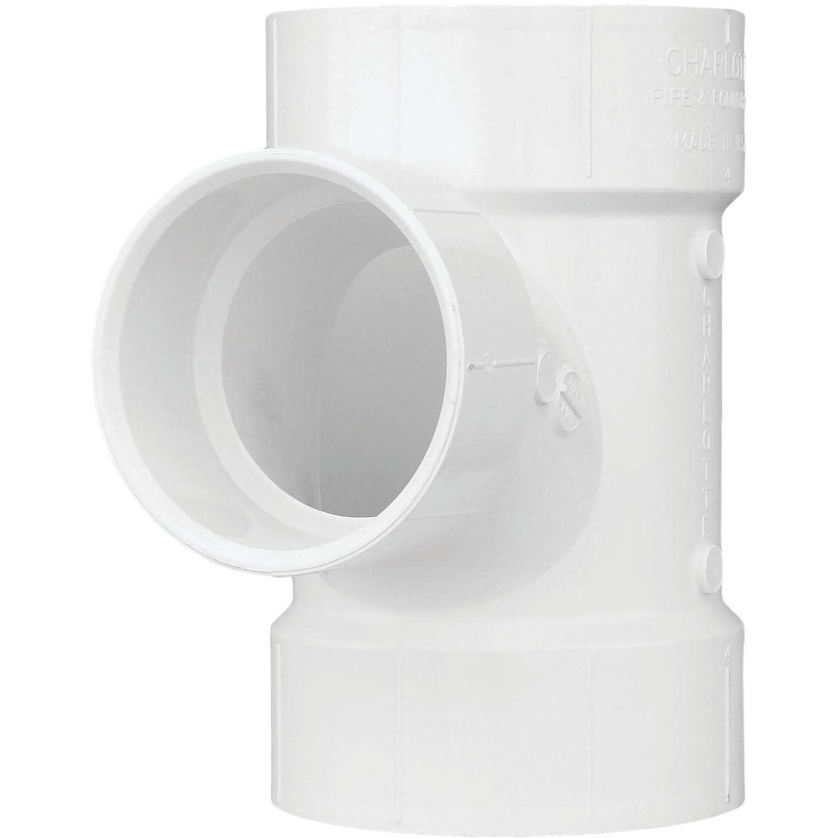 White reducing sanitary PVC tee fitting for plumbing in Pipes & Fittings and Under $50 home improvement collections