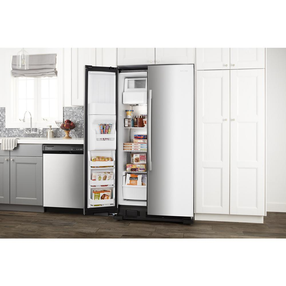 33-inch Side-by-Side Refrigerator with Dual Pad External Ice and Water Dispenser