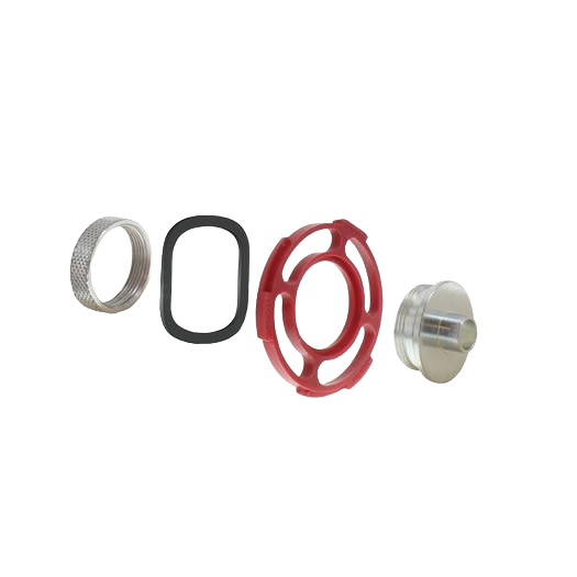 Set of metal and plastic router bushings with locknuts for precision woodworking tool accessories under $50 collections