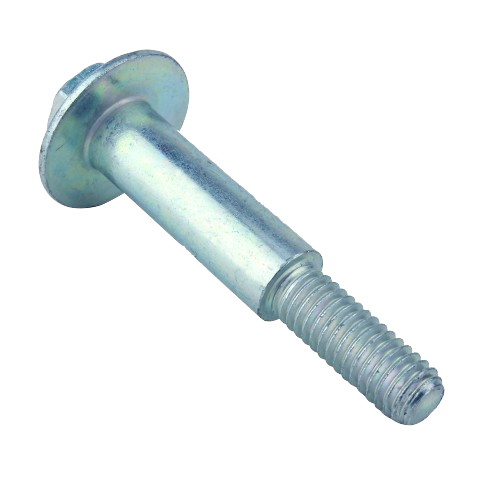 Steel wheel bolt with threaded end and flat head for John Deere parts and hardware collections