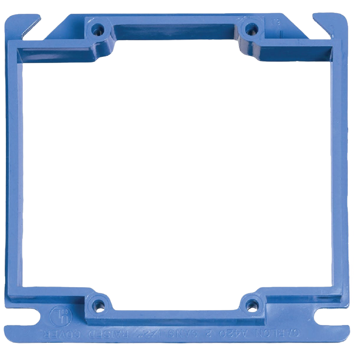 Blue PVC two gang raised electrical cover for boxes in Electrical and Electrical Boxes, Conduit & Fittings collections